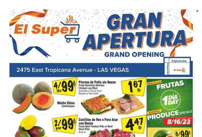 El Super (NV) Weekly Ad Flyer Specials August 16 to August 22, 2023