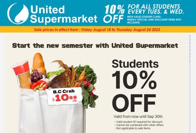United Supermarket Flyer August 18 to 24