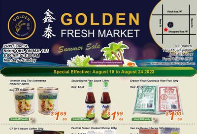 Golden Fresh Market Flyer August 18 to 24
