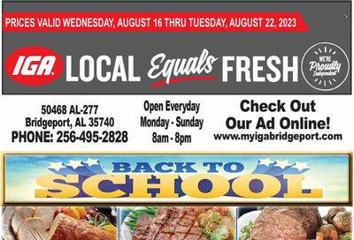 IGA (50) Weekly Ad Flyer Specials August 16 to August 22, 2023