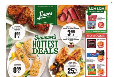 Lowes Foods (NC, SC) Weekly Ad Flyer Specials August 16 to August 22, 2023