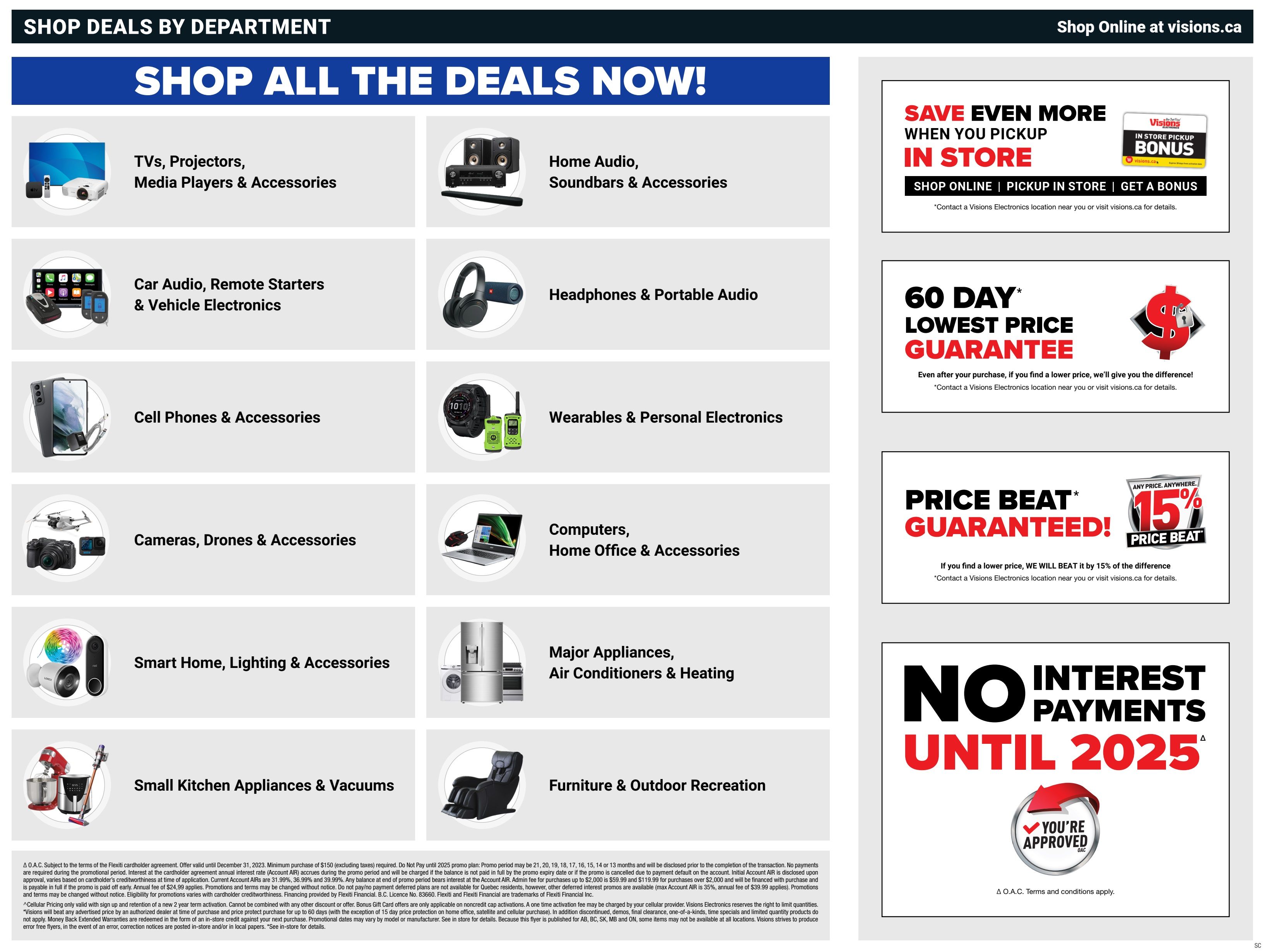Visions Electronics Anniversary Sale Flyer August 18 to 24