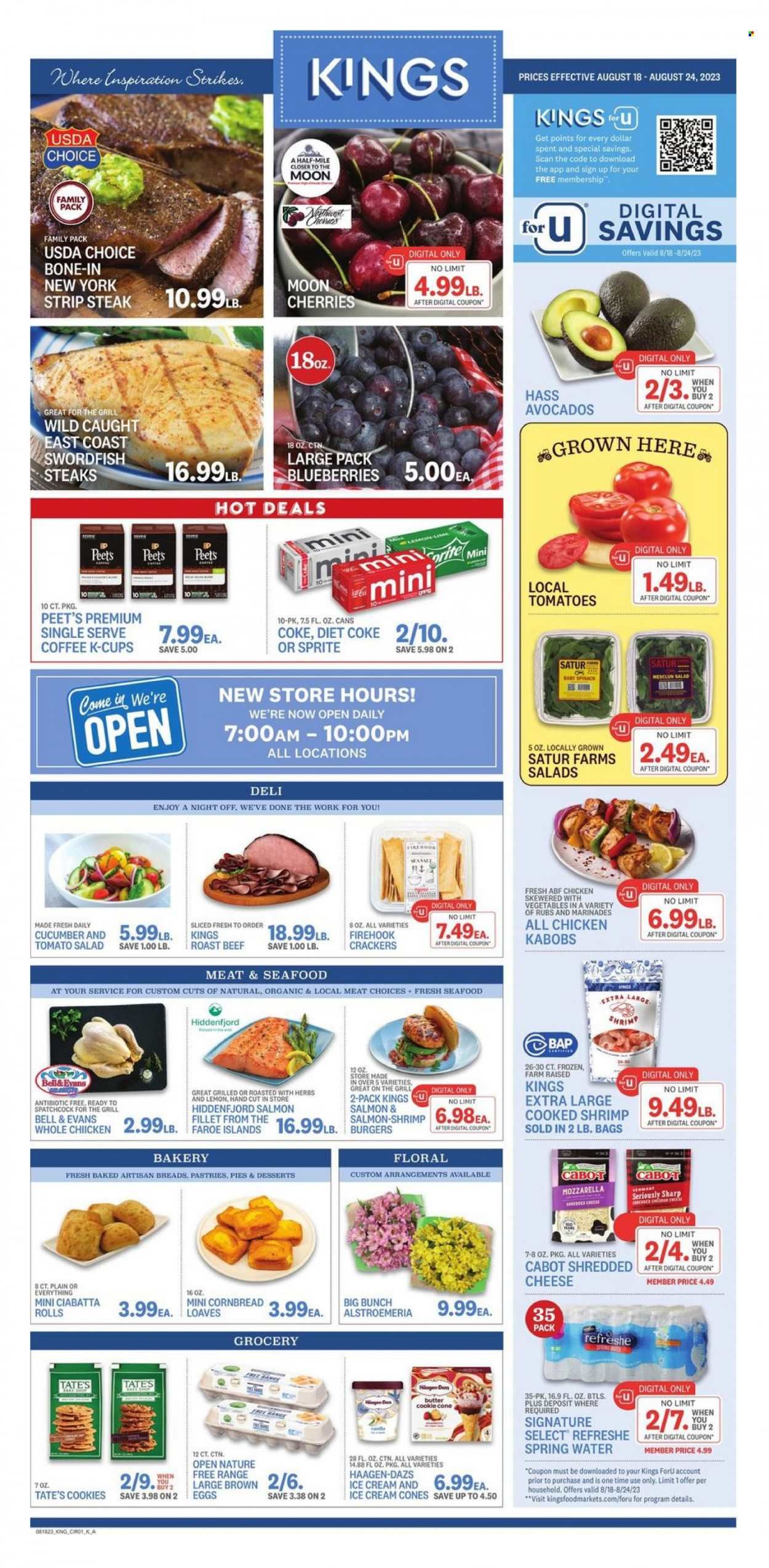 Kings Food Markets (CT, NJ, NY) Weekly Ad Flyer Specials August 18 to August 24, 2023