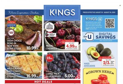 Kings Food Markets (CT, NJ, NY) Weekly Ad Flyer Specials August 18 to August 24, 2023