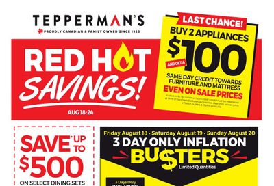 Tepperman's Flyer August 18 to 24