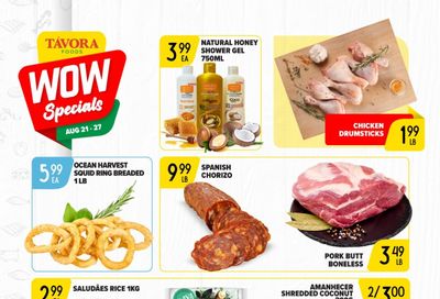 Tavora Foods Flyer August 21 to 27