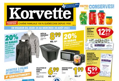Korvette Flyer August 24 to 30