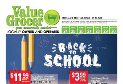 Value Grocer Flyer August 24 to 30