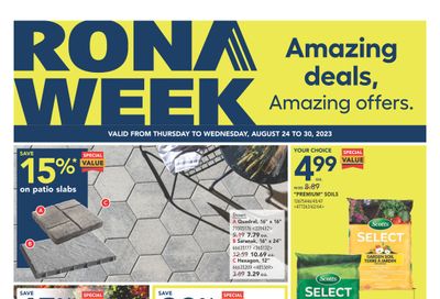 Rona (Atlantic) Flyer August 24 to 30