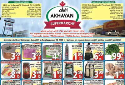 Akhavan Supermarche Flyer August 23 to 29