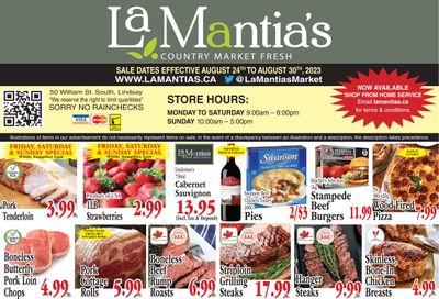 LaMantia's Flyer August 24 to 30