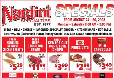 Nardini Specialties Flyer August 24 to 30