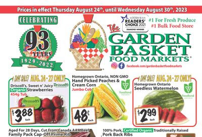 The Garden Basket Flyer August 24 to 30