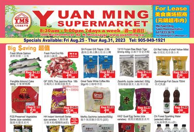 Yuan Ming Supermarket Flyer August 25 to 31