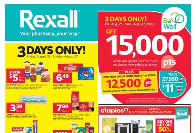 Rexall (ON) Flyer August 25 to 31