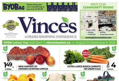Vince's Market Flyer August 24 to September 6