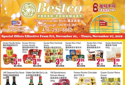 BestCo Food Mart (Scarborough) Flyer November 1 to 7