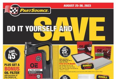 PartSource Flyer August 25 to 30