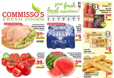 Commisso's Fresh Foods Flyer August 25 to 31