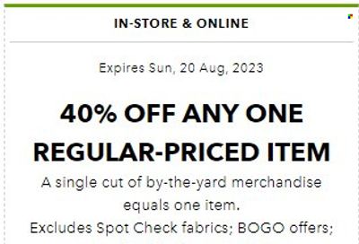 JOANN Weekly Ad Flyer Specials August 17 to October 14, 2023