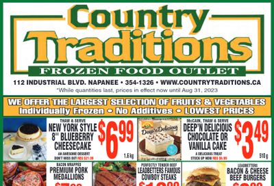 Country Traditions Flyer August 24 to 31