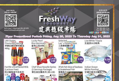 FreshWay Foodmart Flyer August 25 to 31