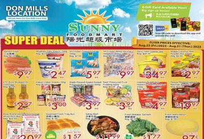Sunny Foodmart (Don Mills) Flyer August 25 to 31