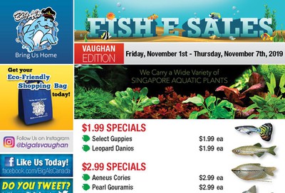 Big Al's (Vaughan) Weekly Specials November 1 to 7