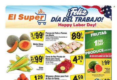 El Super (TX) Weekly Ad Flyer Specials August 23 to September 5, 2023