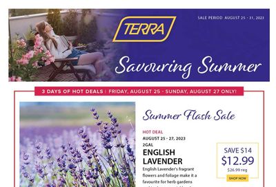 Terra Greenhouses Flyer August 25 to 31