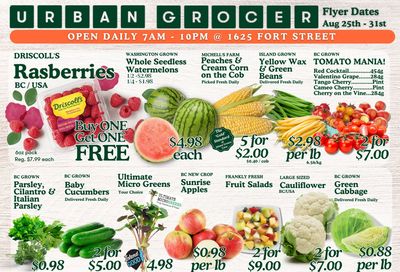 Urban Grocer Flyer August 25 to 31