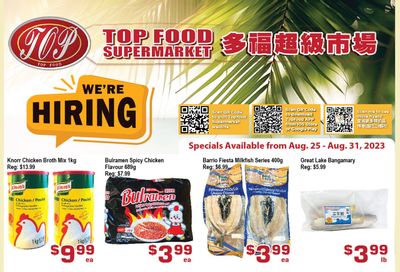 Top Food Supermarket Flyer August 25 to 31