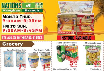 Nations Fresh Foods (Vaughan) Flyer August 25 to 31