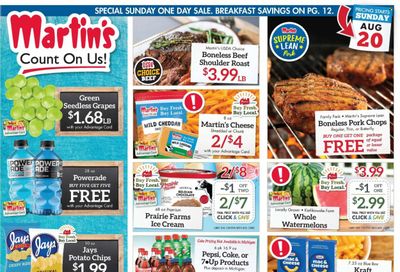 Martin’s (IN, MI) Weekly Ad Flyer Specials August 20 to August 26, 2023