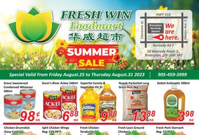 Fresh Win Foodmart Flyer August 25 to 31