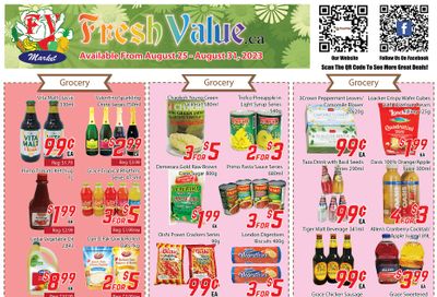 Fresh Value Flyer August 25 to 31