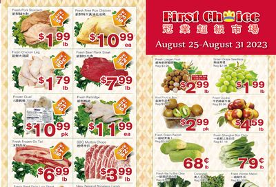 First Choice Supermarket Flyer August 25 to 31