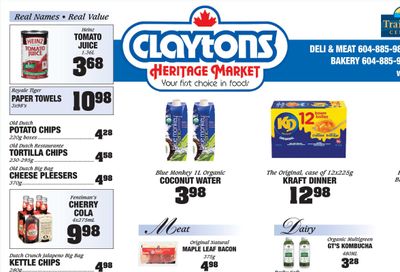 Claytons Heritage Market Flyer August 25 to 31