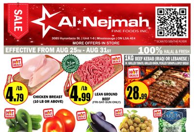 Alnejmah Fine Foods Inc. Flyer August 25 to 31