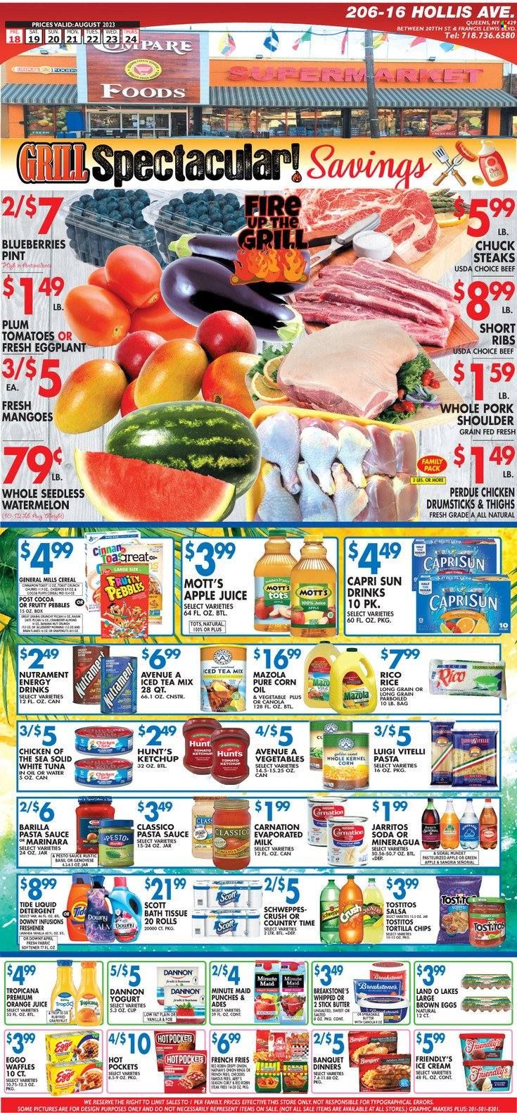 Compare Foods (NY) Weekly Ad Flyer Specials August 18 to August 24, 2023