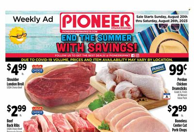 Pioneer Supermarkets (NJ, NY) Weekly Ad Flyer Specials August 20 to August 26, 2023