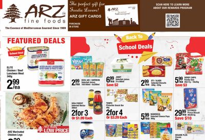 Arz Fine Foods Flyer August 25 to 31