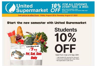 United Supermarket Flyer August 25 to 31