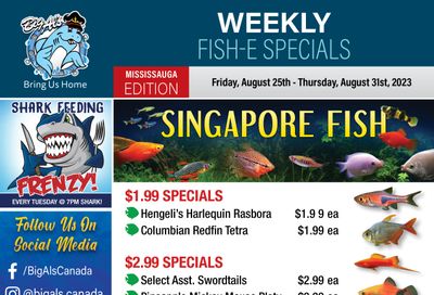Big Al's (Mississauga) Weekly Specials August 25 to 31