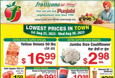 Fruiticana (Kelowna) Flyer August 25 to 30