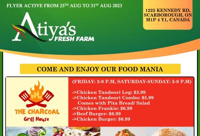 Atiya's Fresh Farm Flyer August 25 to 31