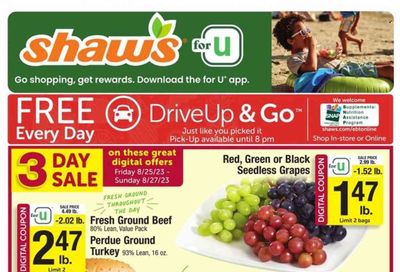 Shaw’s (MA, ME, NH, RI, VT) Weekly Ad Flyer Specials August 25 to August 31, 2023