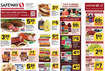 Safeway (DC, MD) Weekly Ad Flyer Specials August 25 to August 31, 2023