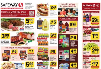 Safeway (DE) Weekly Ad Flyer Specials August 25 to August 31, 2023