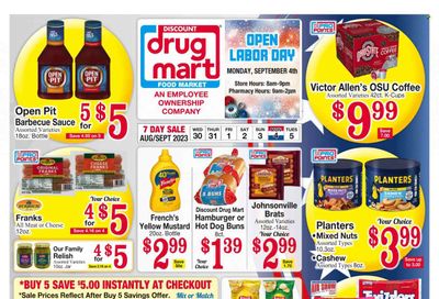 Discount Drug Mart (OH) Weekly Ad Flyer Specials August 30 to September 5, 2023